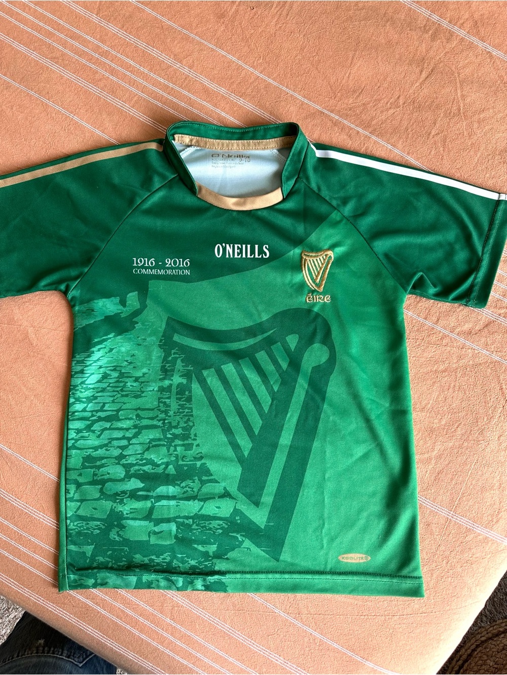 O'Neill's Kids Green Commemorative Harp Soccer Jersey